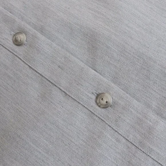 🚨 Uniqlo Soft Brushed Long Sleeve Shirt Gray - Picture 8 of 13